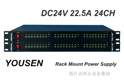 DC24V22.5A24CH机架式电源-GA系列
