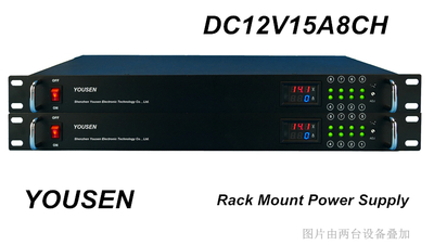 DC12V15A8CH机架式电源-GL系列