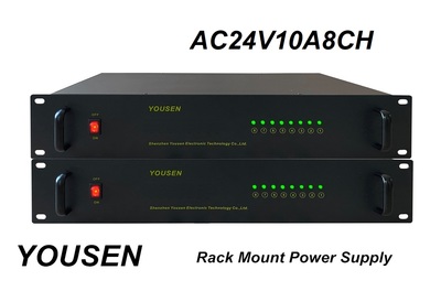 AC24V10A8CH机架式电源-GA系列